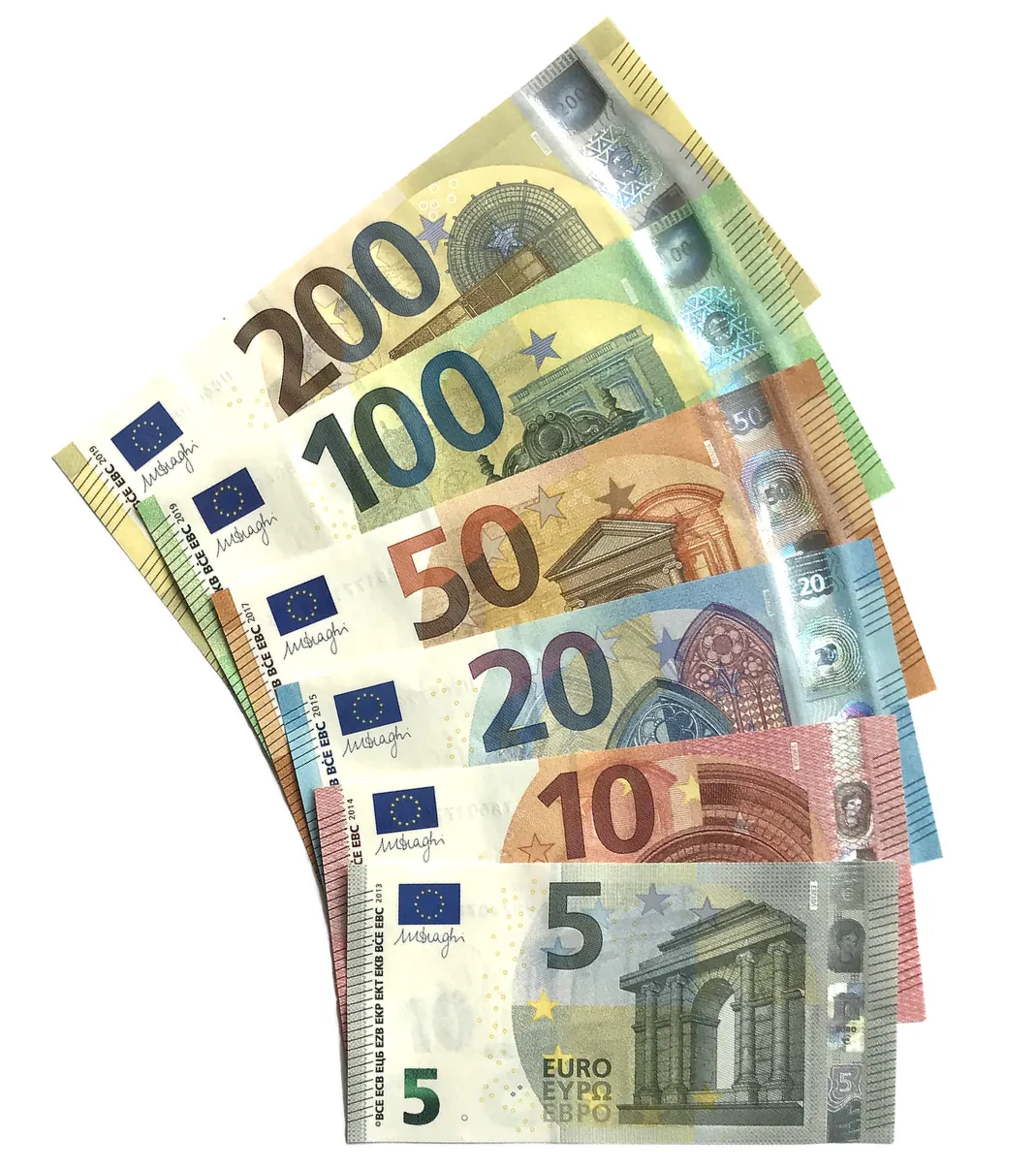 Les billets en euros de la série Europe