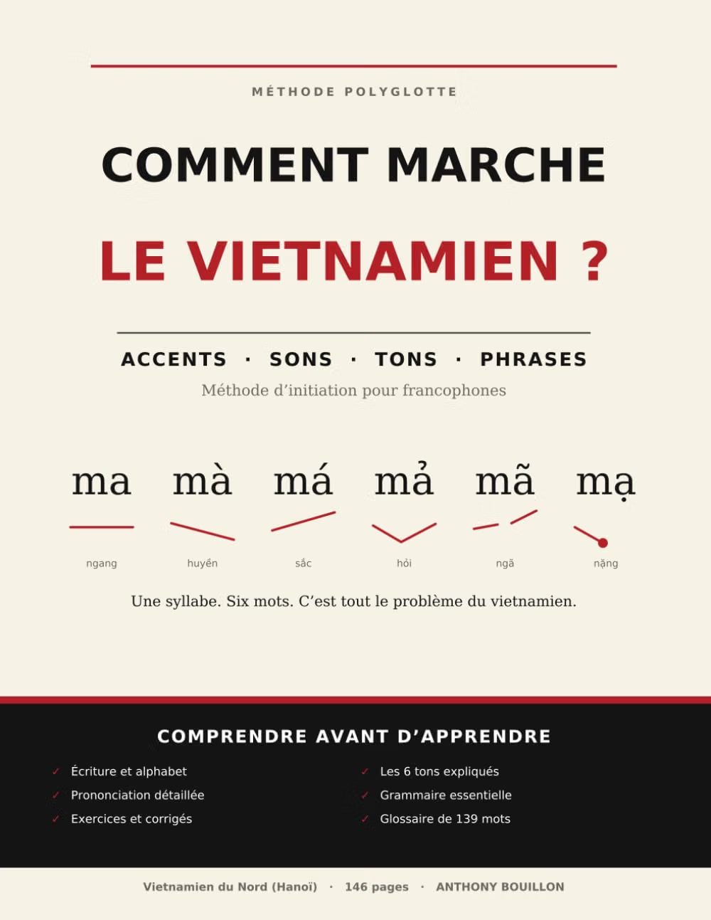 Couverture du livre Vietnamien — le cahier, par Anthony Bouillon