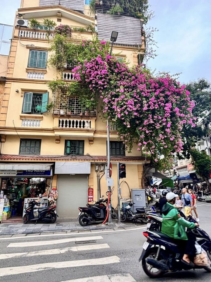 Rue animée à Hanoï